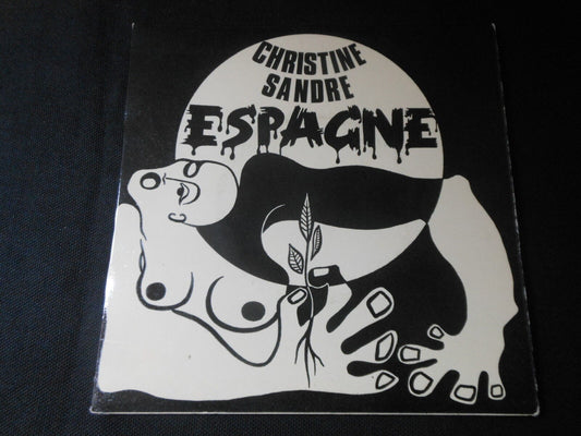 CHRISTINE SANDRE   RARE EP 33T 7"   TEXTES   DEDICACE