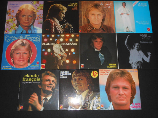 CLAUDE FRANCOIS   LOT DE 11 CD (VINYL REPLICA)