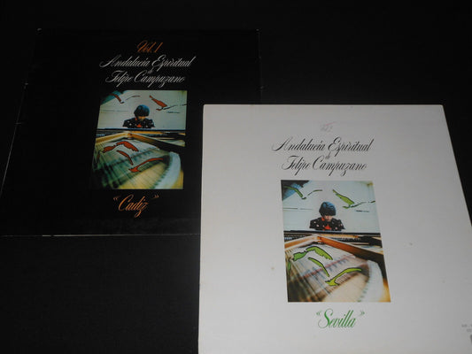 FELIPE CAMPUZANO   LOT DE 2 x LP 33T 12"   ANDALUCIA ESPIRITUAL VOL. 1 & 2