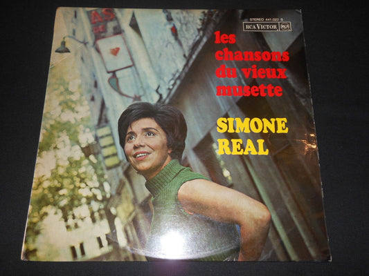 SIMONE REAL   LP 33T 12"   LES CHANSONS DU VIEUX MUSETTE   1966