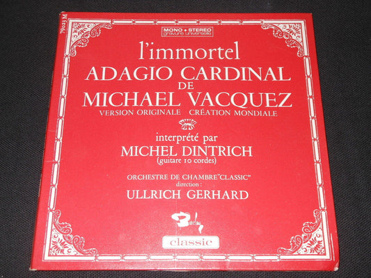 MICHEL DINTRICH (Guitare 10 cordes) ULLRICH GERHARD   EP 45T 7"  ADAGIO CARDINAL
