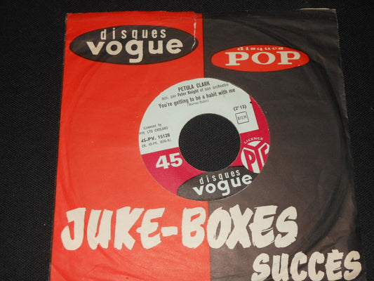 PETULA CLARK   SP 45T 7"   ROMEO / YOU'RE GETTING TO BE A HABIT WITH ME
