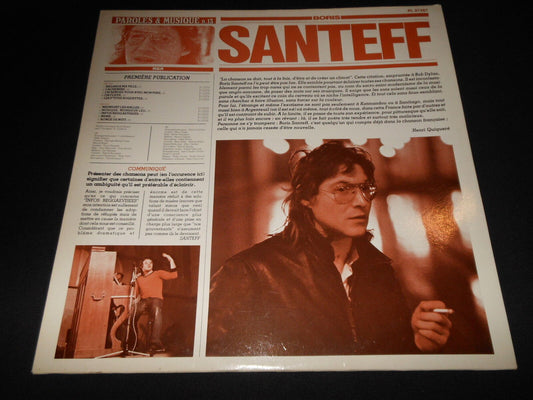 BORIS SANTEFF   LP 33T 12"   PAROLES ET MUSIQUE N°13