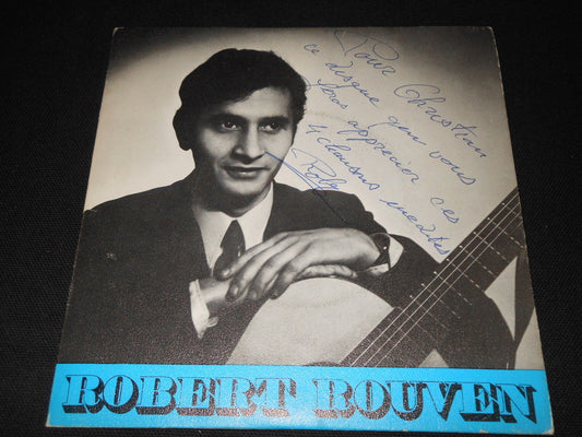 ROBERT ROUVEN   EP 45T 7"   RUE GIT-LE-COEUR   DEDICACE