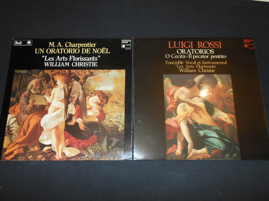WILLIAM CHRISTIE / CHARPENTIER / LUIGI ROSSI   LOT DE 2 LP 33T 12"