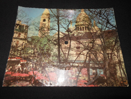 CARTE MUSICALE DISQUE 45T   PHONOSCOPE   PARIS LE SACRE COEUR