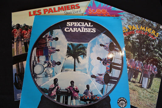 LES PALMIERS   STEEL BAND   LOT DE 3 LP 33T 12"