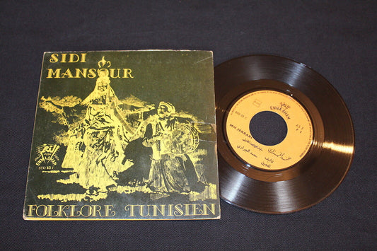 SIDI MANSOUR   FOLKLORE TUNISIEN   STD 35   SP 45T 7"