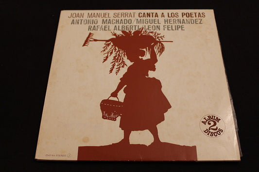 JOAN MANUEL SERRAT CANTA A LOS POETAS   2 x LP 33T 12"   SPAIN   ZAFIRO