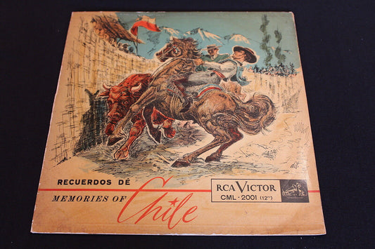 RECUERDOS DE CHILE   MEMORIES OF CHILE   RCA VICTOR CML 2001    RARE  LP  1950's