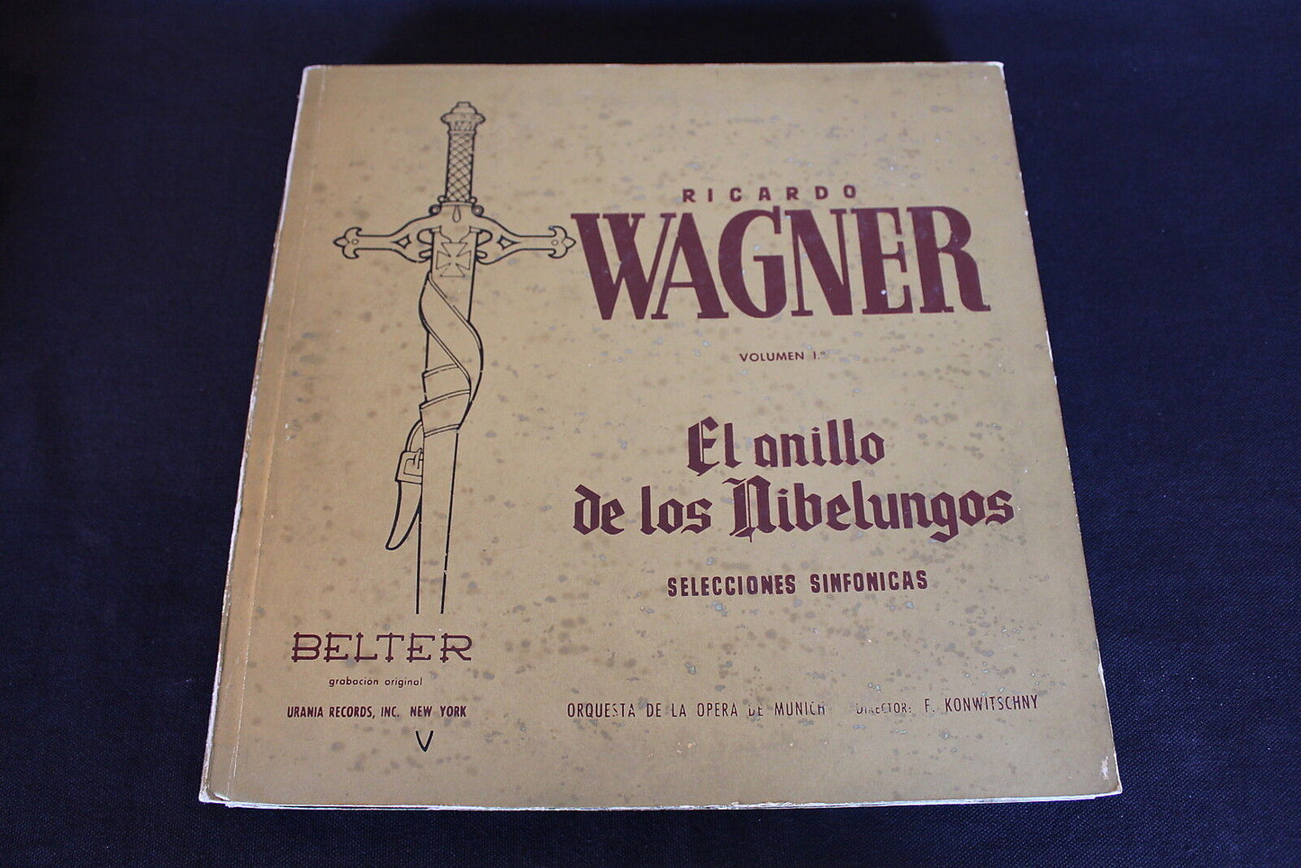 WAGNER   LOT 3 x LP 33T 12"   RARE BELTER SPAIN