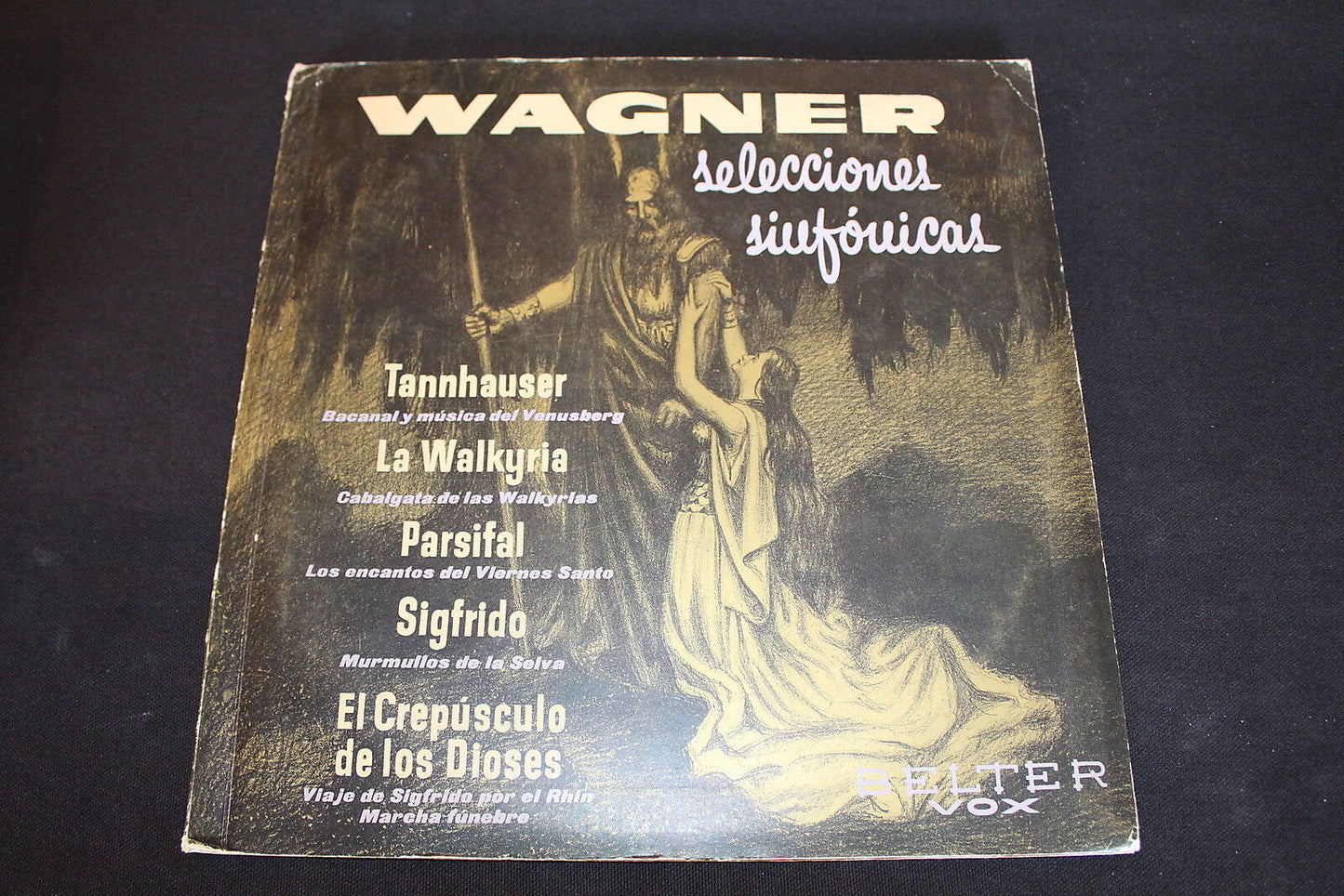 WAGNER   LOT 3 x LP 33T 12"   RARE BELTER SPAIN