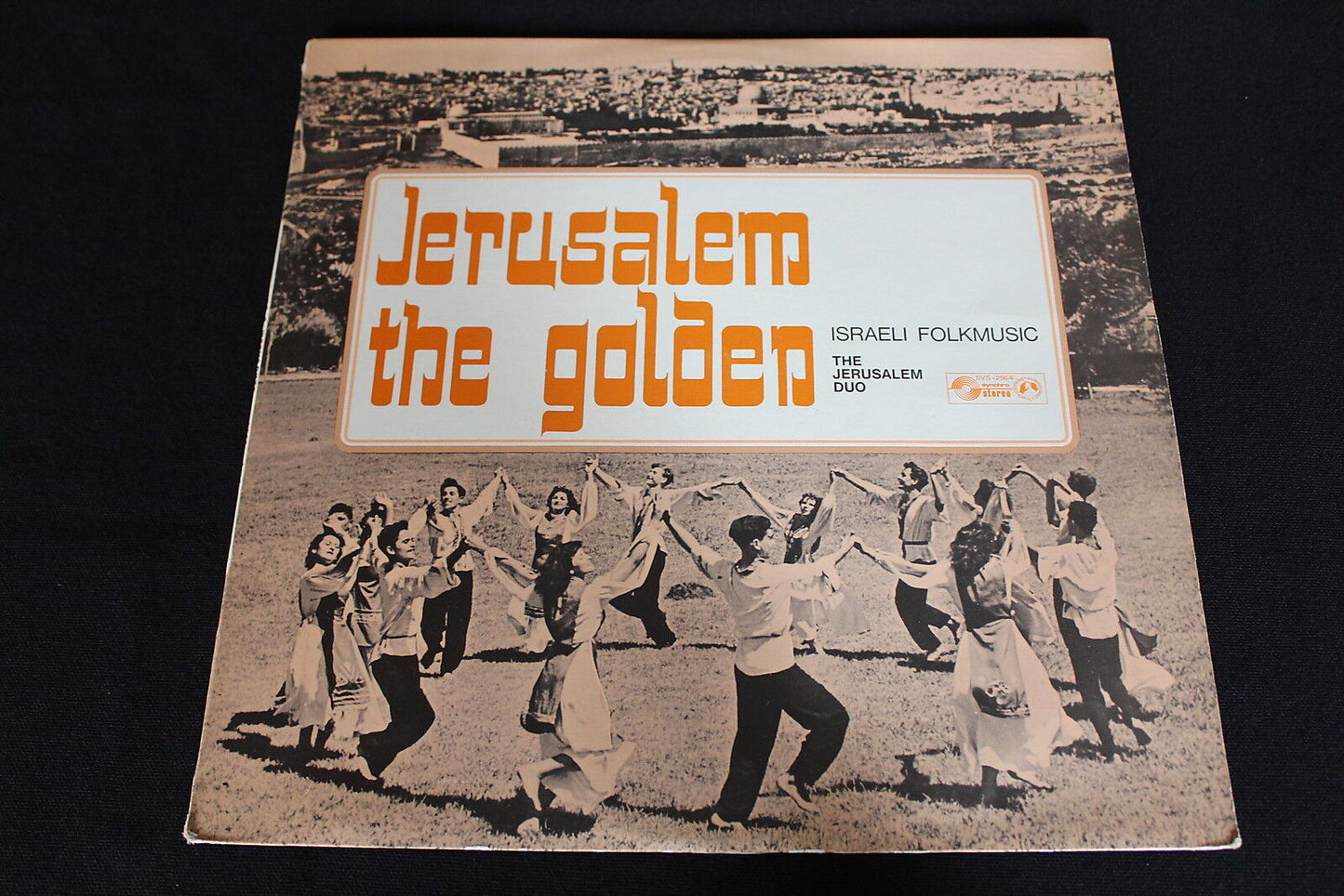 JERUSALEM THE GOLDEN   ISRAELI FOLKMUSIC   THE JERUSALEM DUO   LP 33T 12"
