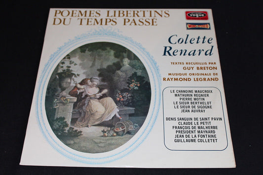 COLETTE RENARD   POEMES LIBERTINS DU TEMPS PASSE   VOGUE CLD 703   LP 33T 12"