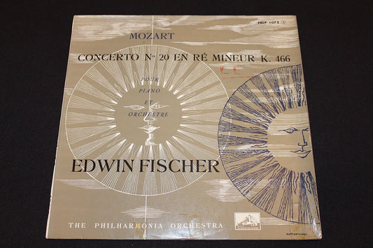 MOZART   EDWIN FISCHER   CONCERTO N°20   FBLP 1073   LP 33T 10"