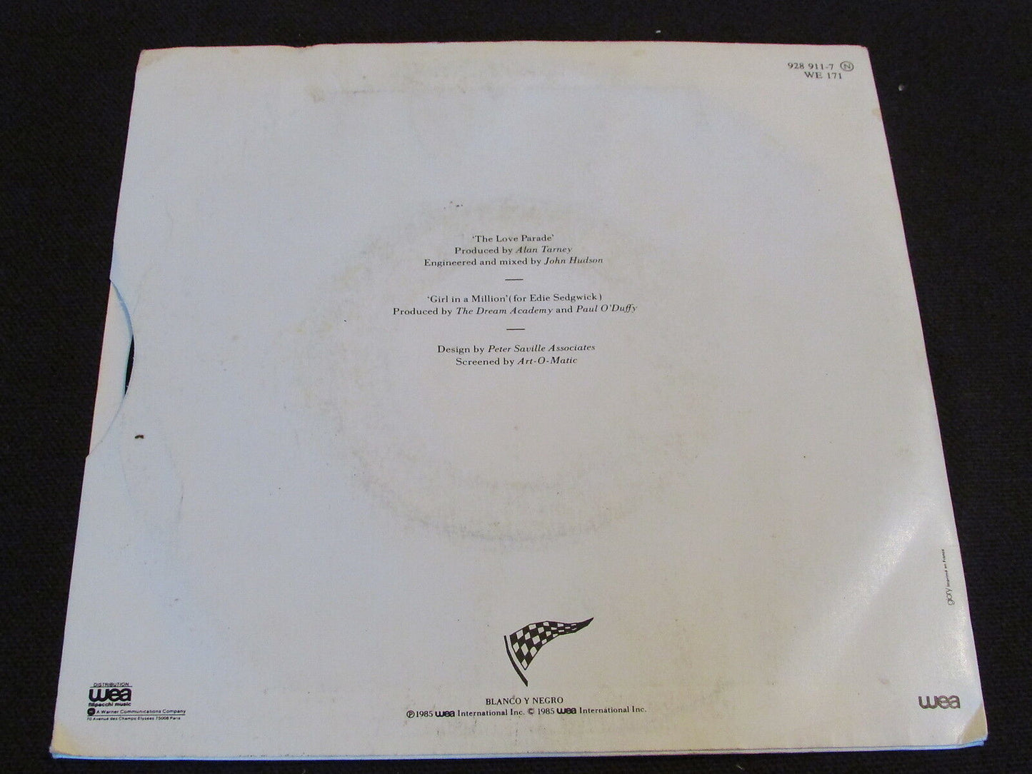 THE DREAM ACADEMY   SP 45T 7"   THE LOVE PARADE   1985