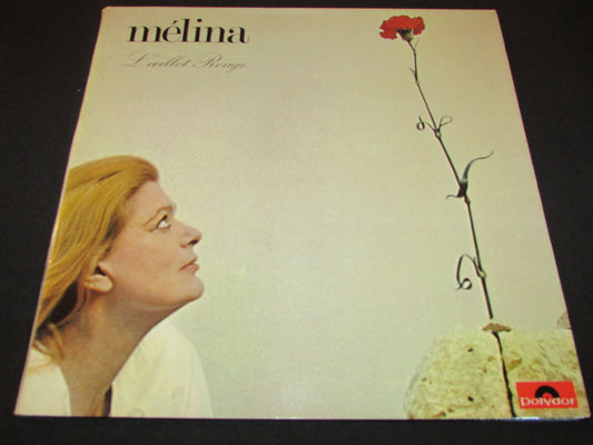 MELINA MERCOURI   L'OEILLET ROUGE   POLYDOR 2473 016   LP 33T 12"