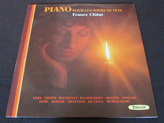 FRANCE CLIDAT   LP 33T 12"   PIANO POUR LES JOURS DE FETE   FORLANE   1981