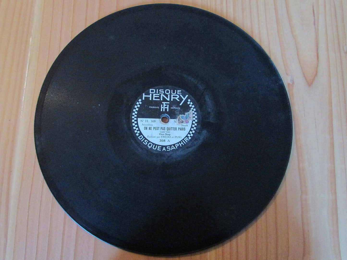 DISQUE HENRY   FREDO et PUIG   H308   78T