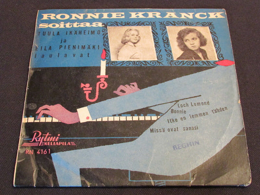 RONNIE KRANCK SOITTAA   RARE RYTMI NELIAPILA RN 4161   EP 45T 7"