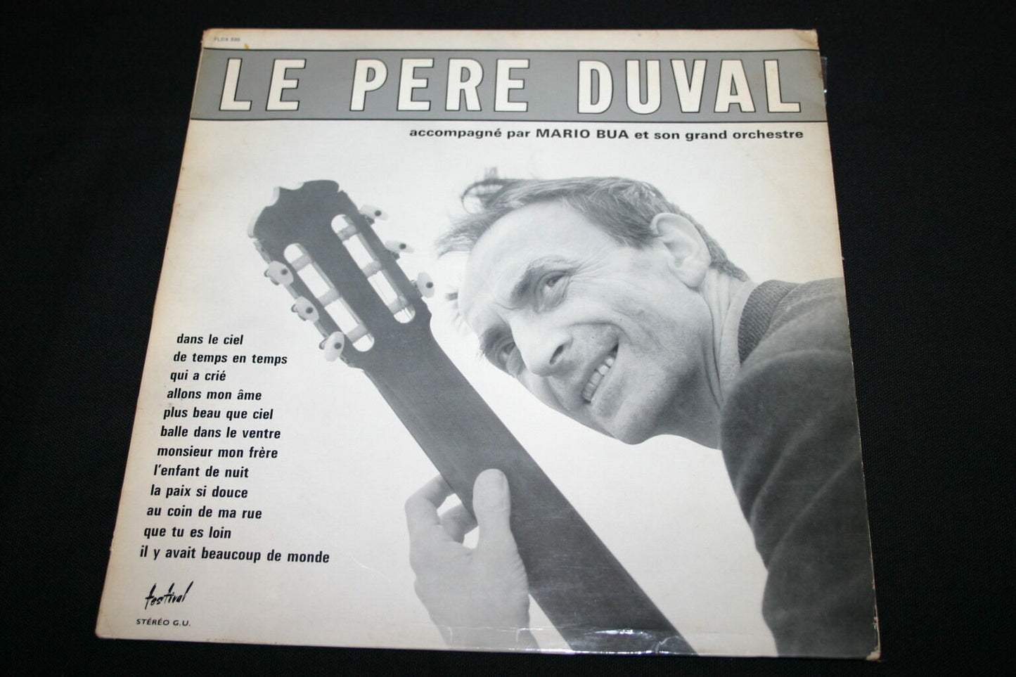 LE PERE DUVAL   LP 33T 12"   Avec MARIO BUA et son rand orchestre   DEDICACE