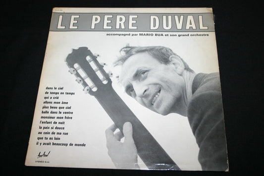 LE PERE DUVAL   LP 33T 12"   Avec MARIO BUA et son rand orchestre   DEDICACE