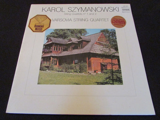 KAROL SZYMANOWSKI   VARSOVIA STRING QUARTET   PAVANE RECORDS   1983   LP 33T 12"