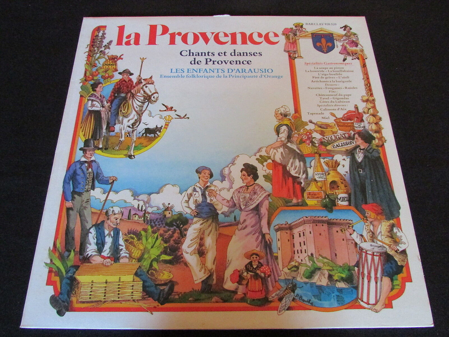 LA PROVENCE   CHANTS ET DANSES   LES ENFANTS D'ARAUSIO   BARCLAY   LP 33T 12"