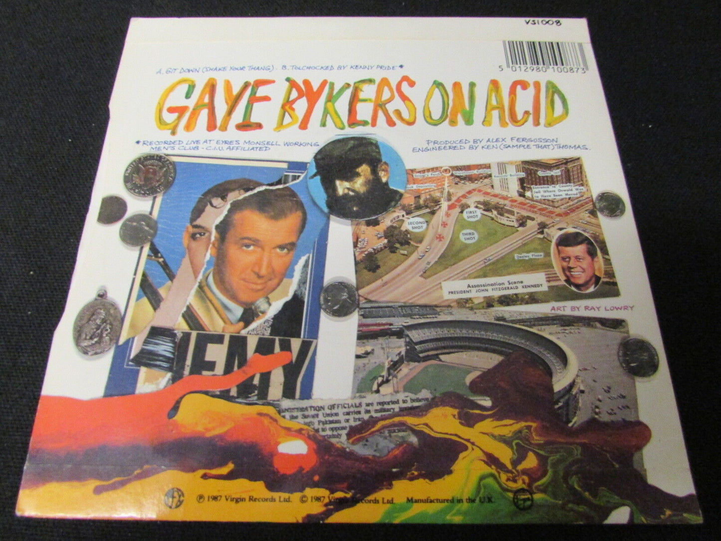 GAYE BYKERS ON ACID   SP 45T 7"   GIT DOWN   1987