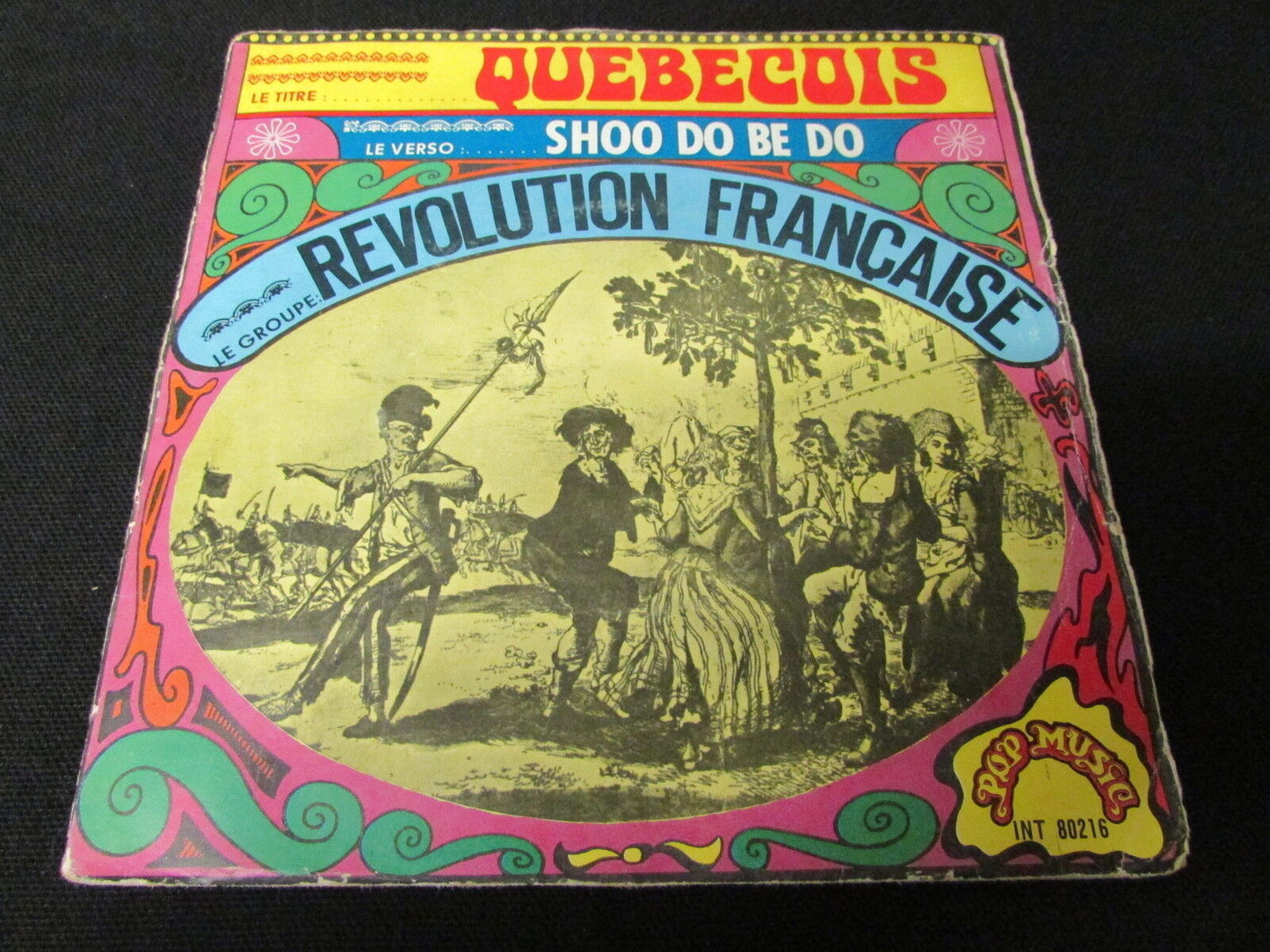 REVOLUTION FRANCAISE   SP 45T 7"   QUEBECOIS / SHOO DO BE DO   POP MUSIC 80216