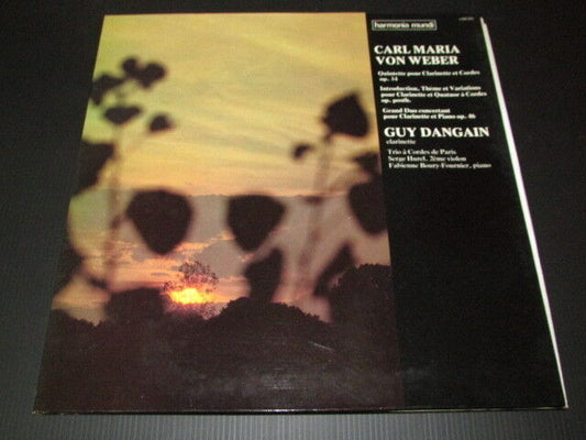 CARL MARIA VON WEBER   GUY DANGAIN   CLARINETTE   LP 33T 12"   HM 348