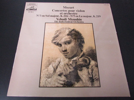 MOZART / YEHUDI MENUHIN / THE BATH FESTIVAL ORCHESTRA   LP 33T 12"   CVB 1736
