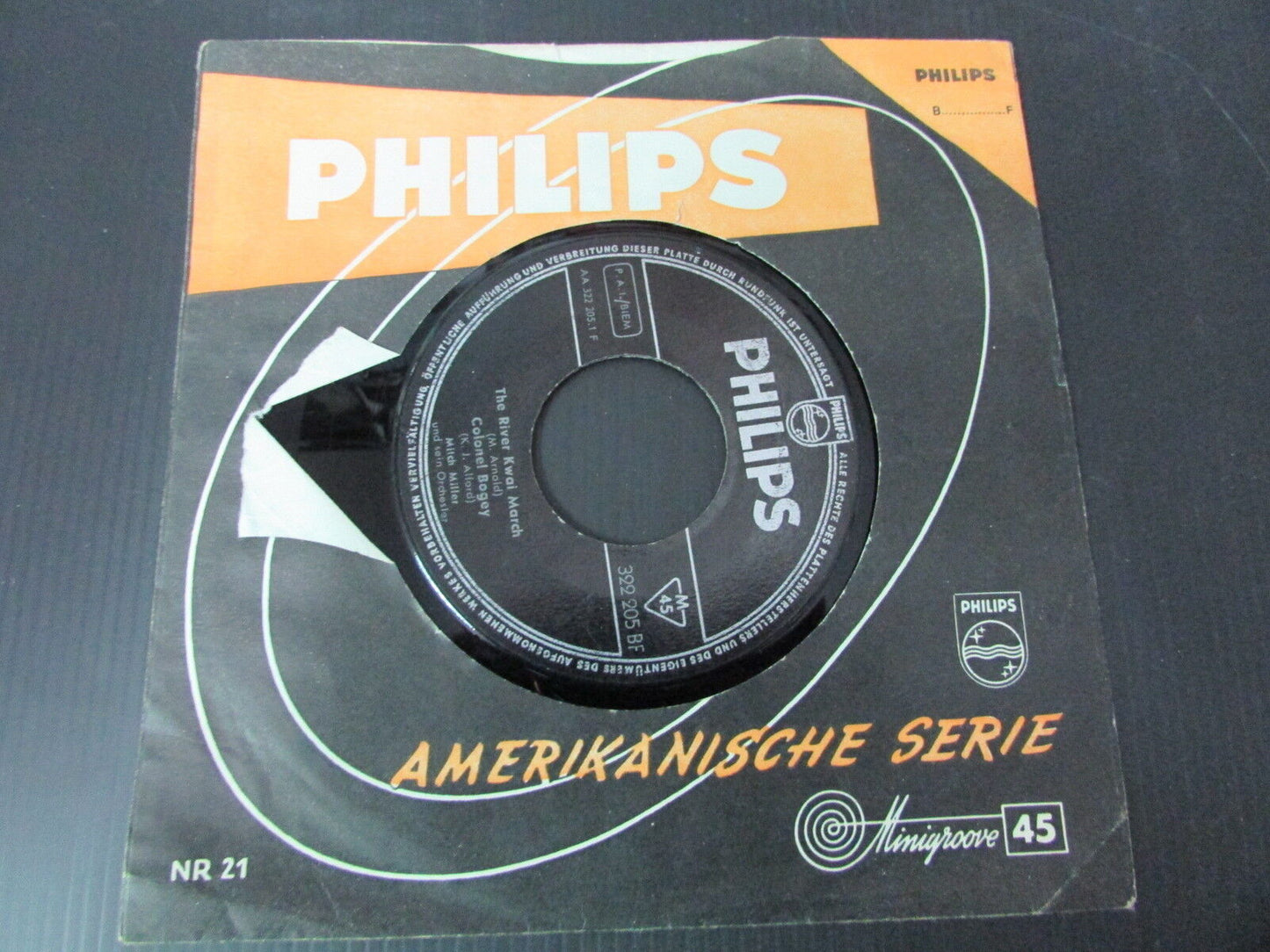 MITCH MILLER   HEY LITTLE BABY / THE RIVER KWAI MARCH   PHILIPS   SP 45T 7"