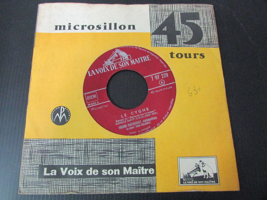GREGOR PIATIGORSKY / RALPH BERKOWITZ   SP 45T 7"  LA VOIX DE SON MAITRE   FRANCE