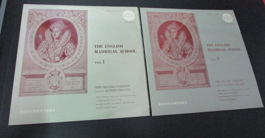 THE ENGLISH MADRIGAL SCHOOL VOL. I & II   AMADEO AVRS 6071 / 6072   LP 33T 12"