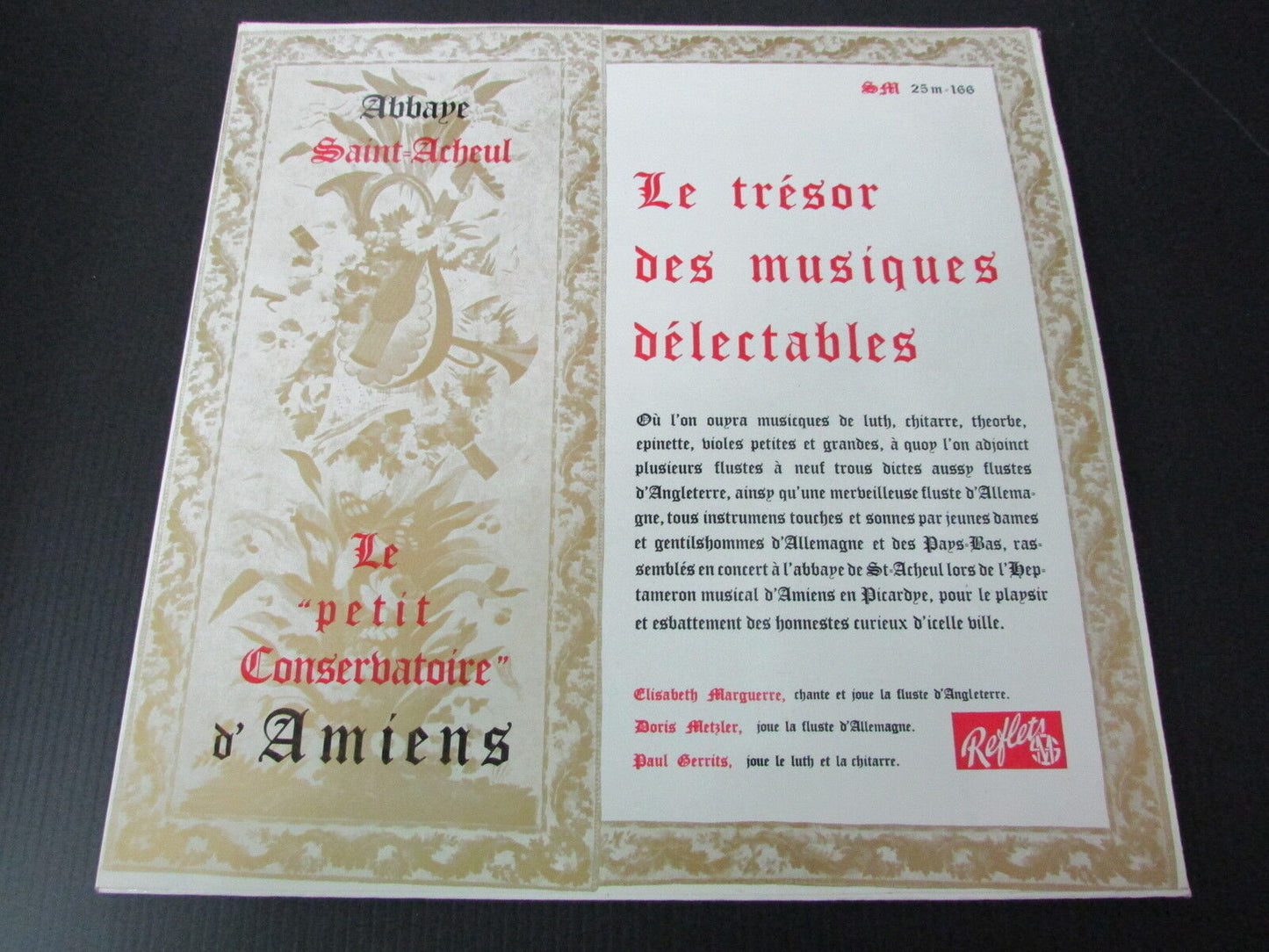 LE TRESOR DES MUSIQUES DELECTABLES   ABBAYE SAINT-ACHEUL   SM 166   LP 33T 12"