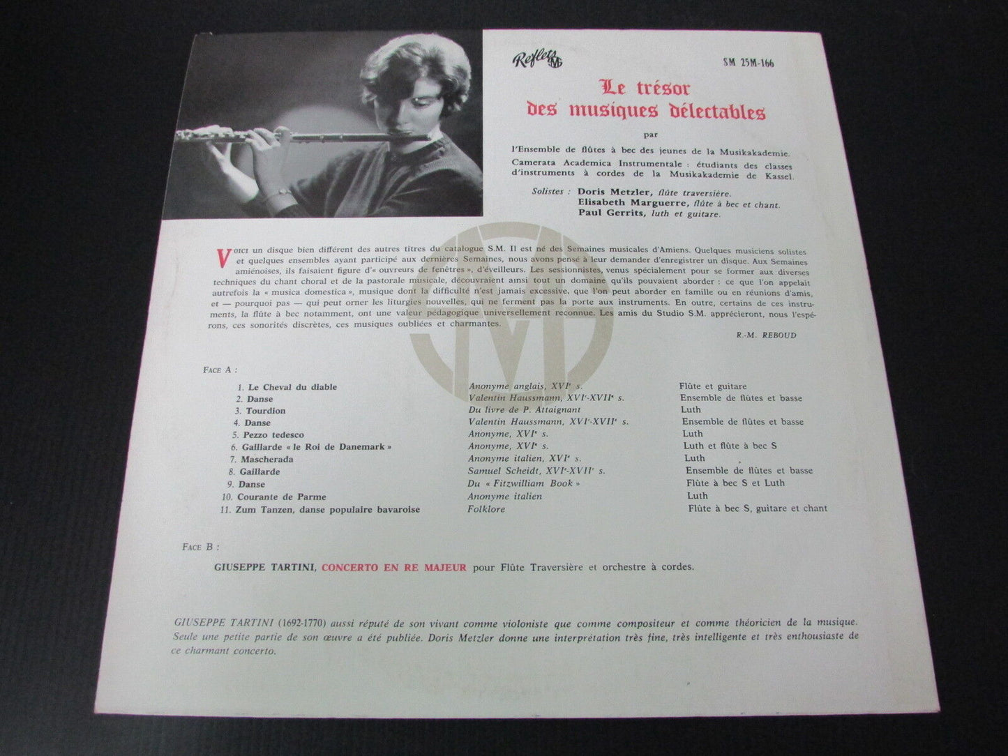LE TRESOR DES MUSIQUES DELECTABLES   ABBAYE SAINT-ACHEUL   SM 166   LP 33T 12"