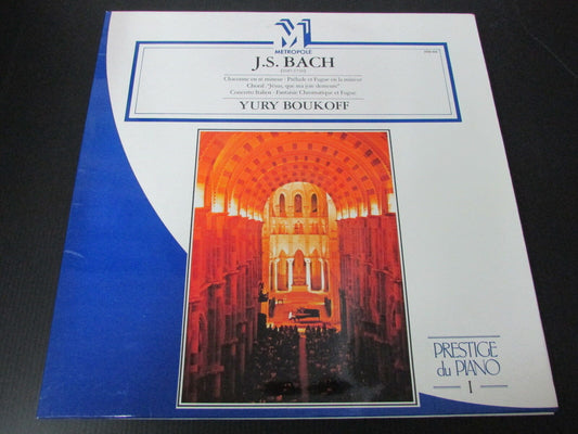 J.S. BACH YURY BOUKOFF   PRESTIGE DU PIANO I   METROPOLE 2599005   LP 33T 12"