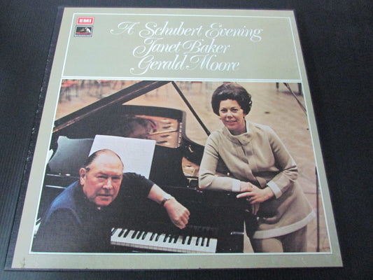 A SCHUBERT EVENING   JANET BAKER & GERALD MOORE   BOX 2 x LP 33T 12"