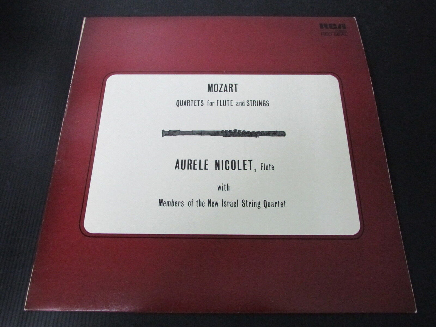 AURELE NICOLET, Flûte MOZART   ISRAEL   LP 33T 12"