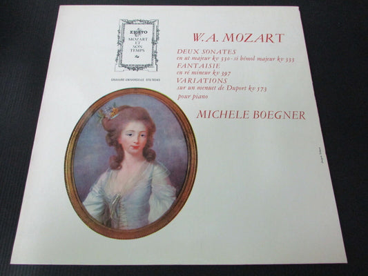 MICHELE BOEGNER   W.A. MOZART   ERATO STU 70343   FRANCE   LP 33T 12"