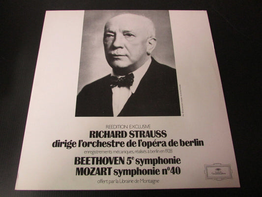 R. STRAUSS Orchestre de l'Opéra de berlin BEETHOVEN MOZART   PROMO   1977   LP