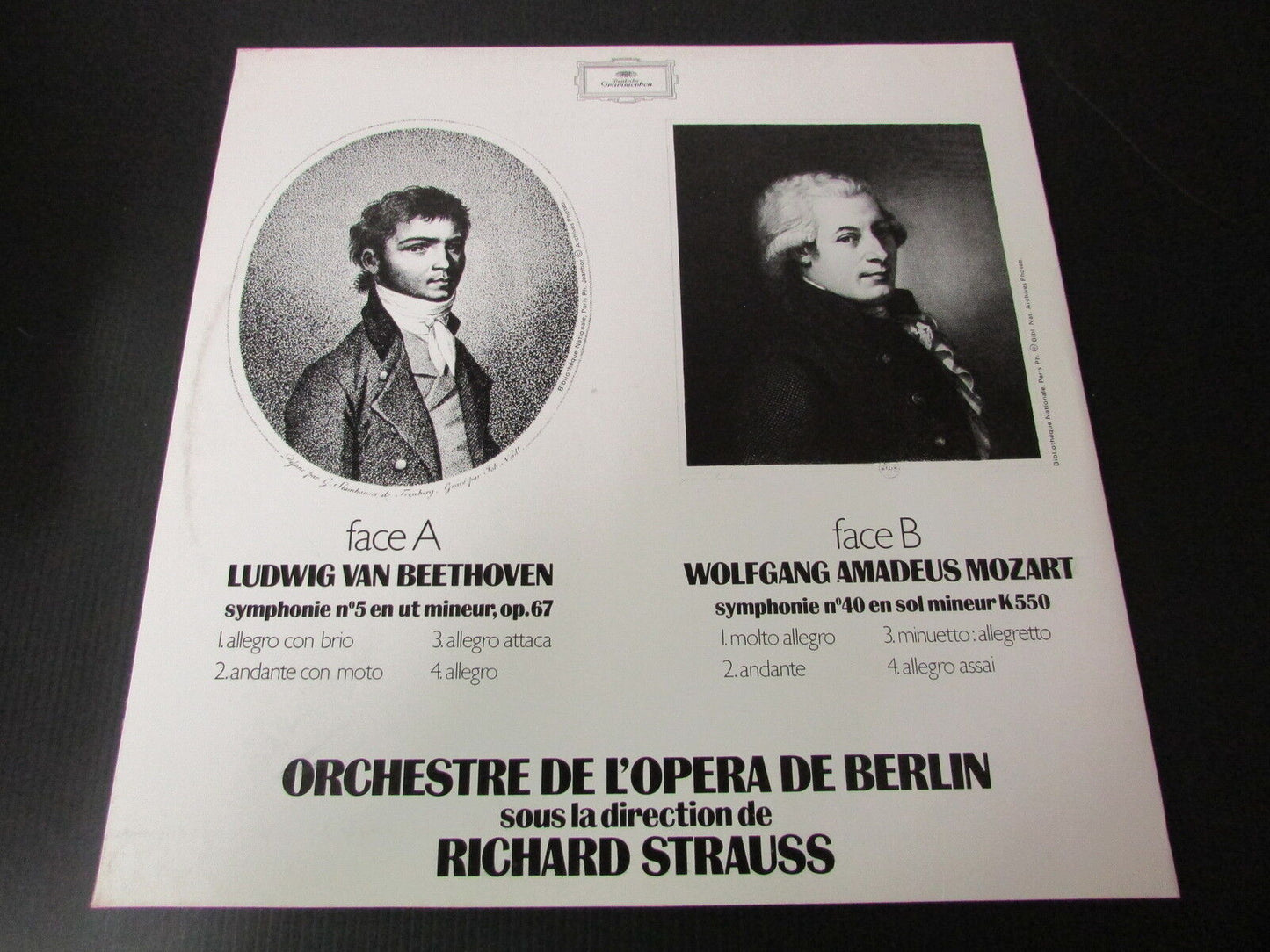 R. STRAUSS Orchestre de l'Opéra de berlin BEETHOVEN MOZART   PROMO   1977   LP