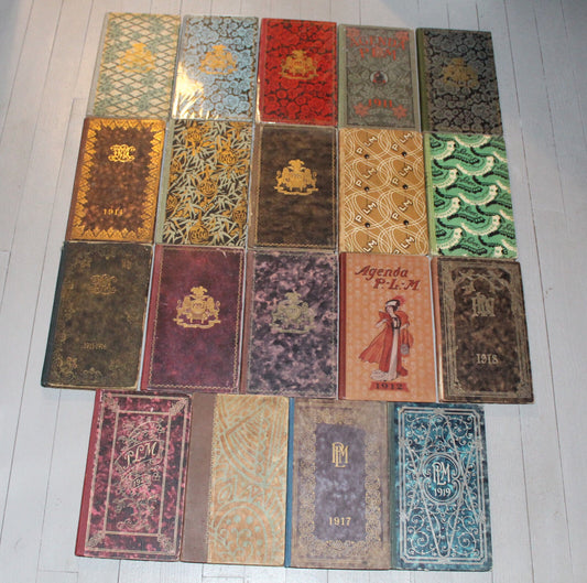 AGENDA LIGNE PLM   LOT DE 19 AGENDAS PLM