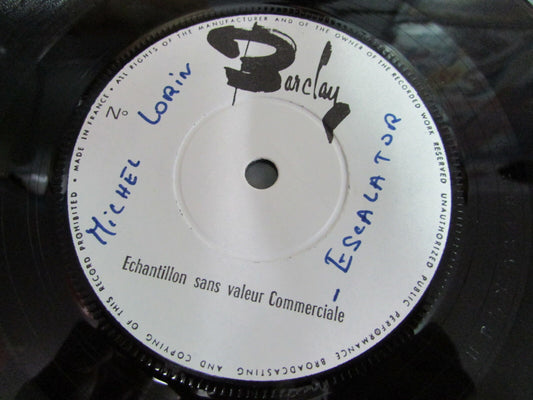 MICHEL LORIN ECHANTILLON BARCLAY 45T 7" Escalator / Auteuil music galop
