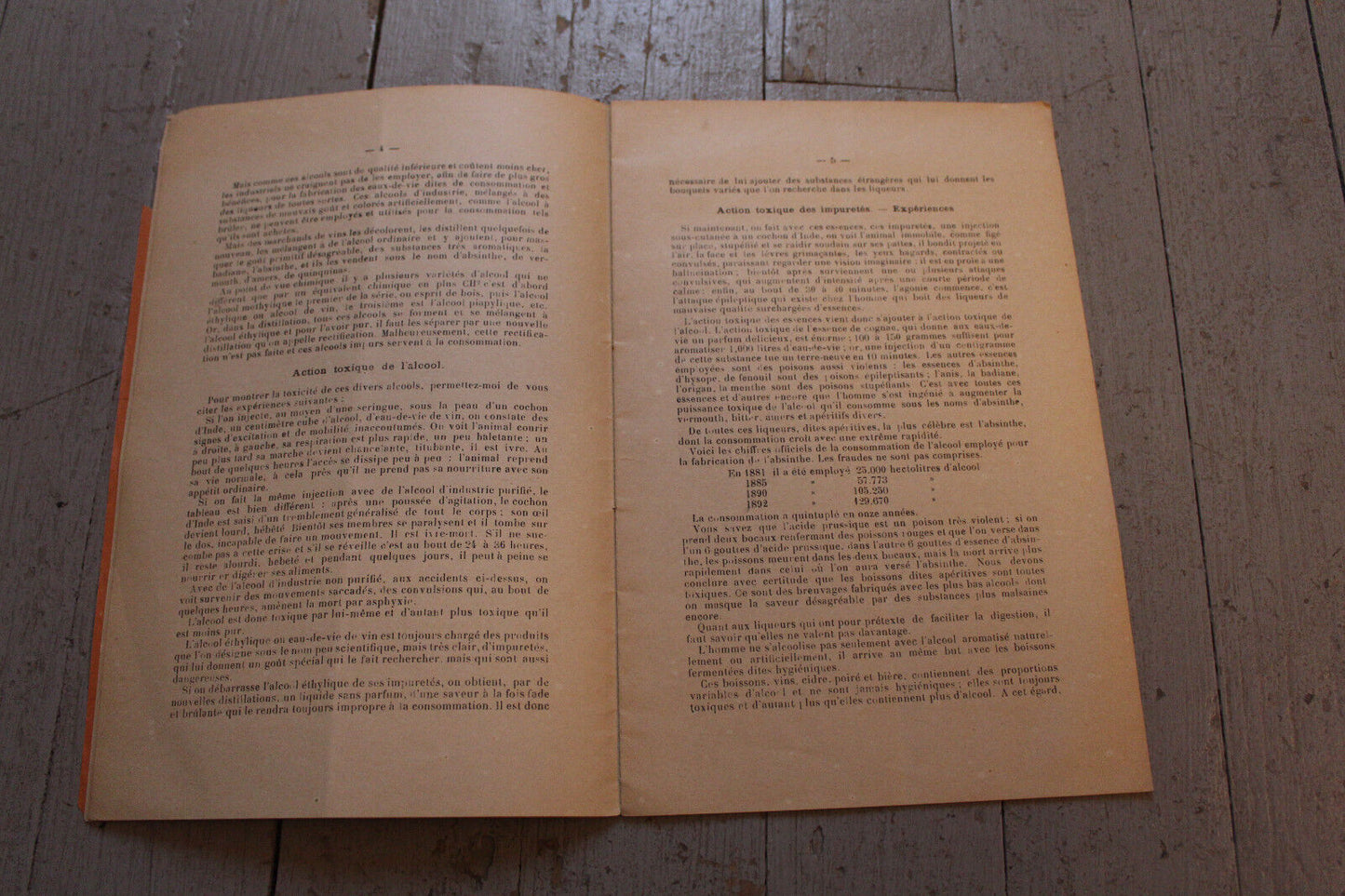 ALCOOLISME et DANGERS DE L'ALCOOL Conférence 2 mars 1901 Médecin-Major BOULIAN