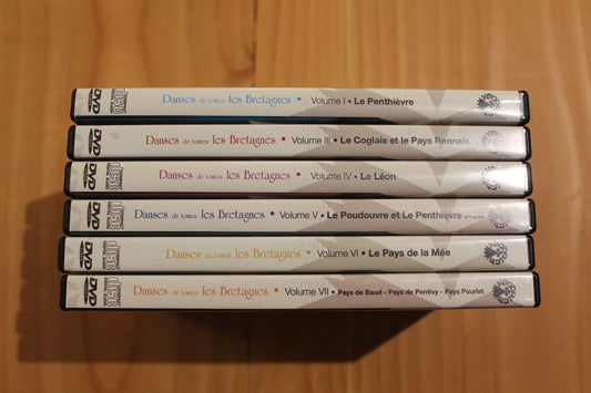 FOLKLORE BRETAGNE   LOT DE 6 DVD   DANSES DE TOUTES BRETAGNES