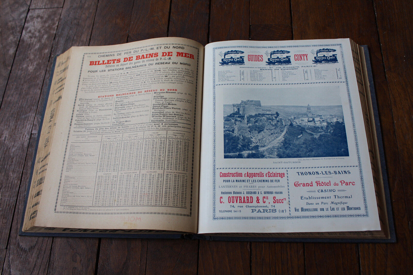GUIDE ALBUM des Chemins de Fer PLM XXme Année 1908