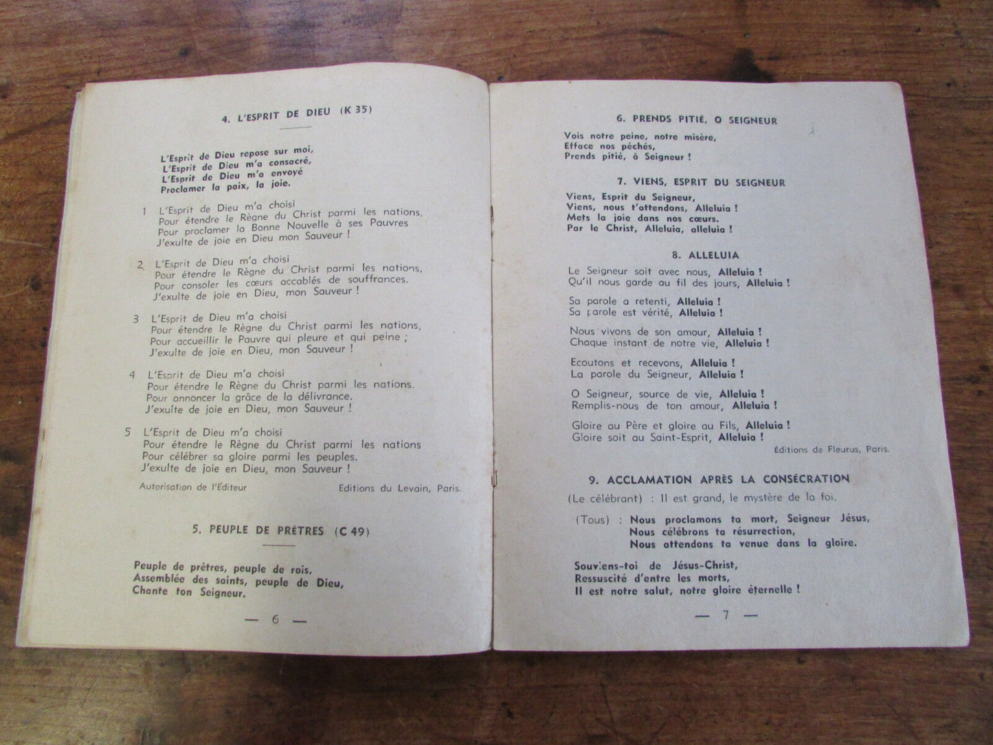 Ancien petit LIVRET 1968 Pèlerinage de la Bretagne