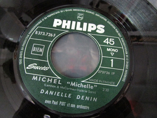DANIELLE DENIN   SP 45T 7"   MICHEL "MICHELLE" (BEATLES) PHILIPS SUCCES 373726